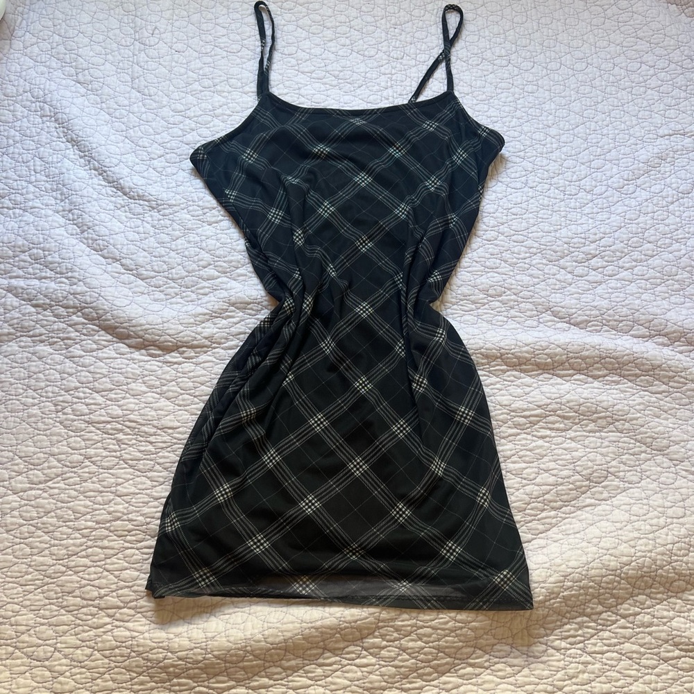 H&M Black Spaghetti Strap Mini Dress